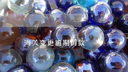 海关变更逾期罚款 海关变更逾期罚款