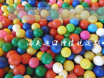 海关进口增值税逾期咋办 海关进口增值税逾期咋办