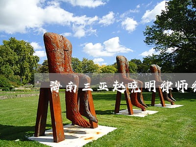海南三亚赵晓明律师律师介绍 海南三亚赵晓明律师律师介绍