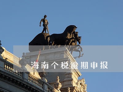 海南个税逾期申报 海南个税逾期申报