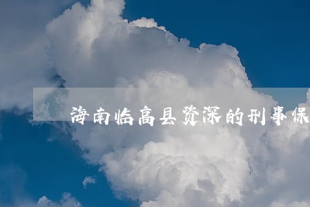 海南临高县资深的刑事保释律师