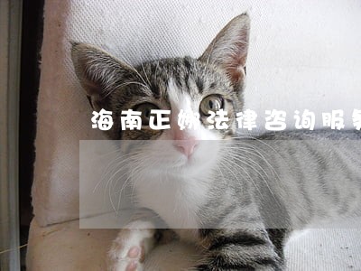 海南正娜法律咨询服务 海南正娜法律咨询服务