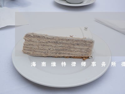 海南维特律师事务所律师 海南维特律师事务所律师