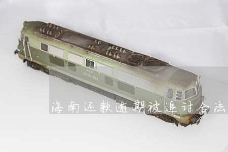 海南还款逾期被追讨合法吗 海南还款逾期被追讨合法吗