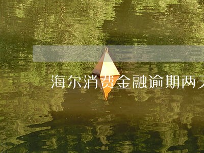 海尔消费金融逾期两天 海尔消费金融逾期两天