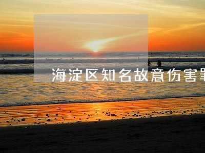 海淀区知名故意伤害罪律师报价