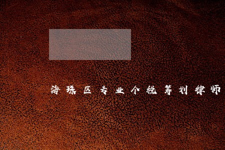 海珠区专业个税筹划律师 海珠区专业个税筹划律师