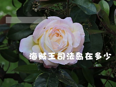 海贼王司法岛在多少 海贼王司法岛在多少