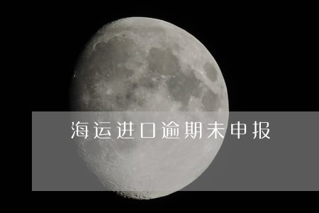 海运进口逾期未申报 海运进口逾期未申报