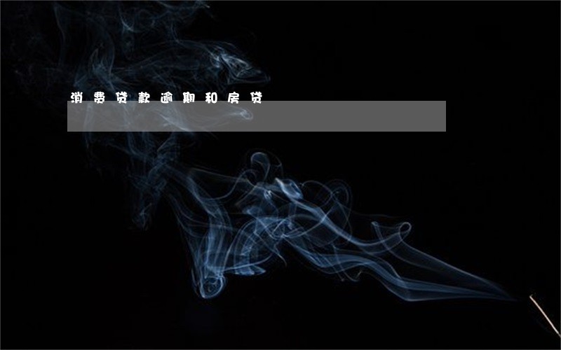 消费贷款逾期和房贷 消费贷款逾期和房贷