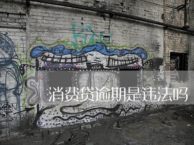 消费贷逾期是违法吗 消费贷逾期是违法吗