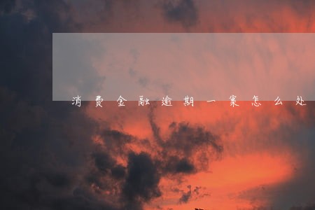 消费金融逾期一案怎么处理 消费金融逾期一案怎么处理
