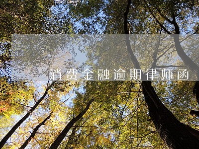消费金融逾期律师函