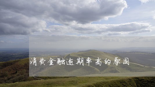 消费金融逾期率高的原因