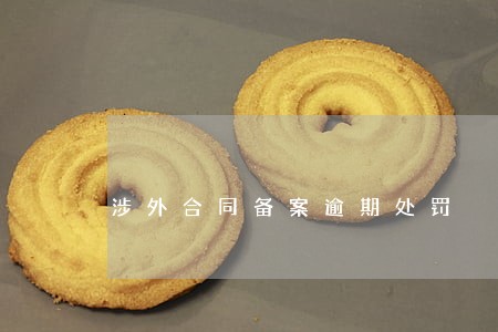 涉外合同备案逾期处罚 涉外合同备案逾期处罚