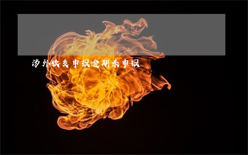 涉外收支申报逾期未申报 涉外收支申报逾期未申报