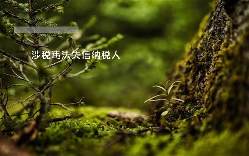涉税违法失信纳税人 涉税违法失信纳税人