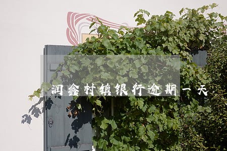 润鑫村镇银行逾期一天 润鑫村镇银行逾期一天