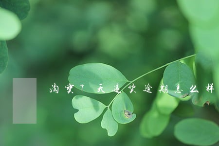 淘宝7天退货逾期怎么样