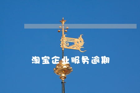 淘宝企业服务逾期 淘宝企业服务逾期