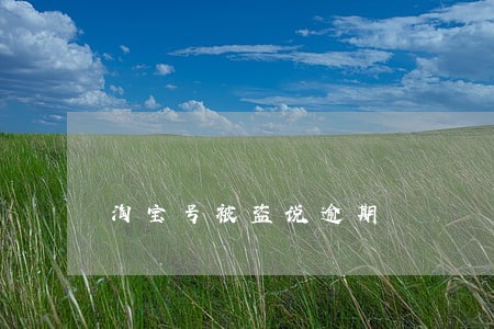 淘宝号被盗说逾期 淘宝号被盗说逾期