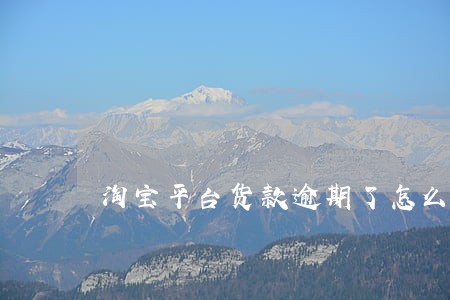 淘宝平台货款逾期了怎么办