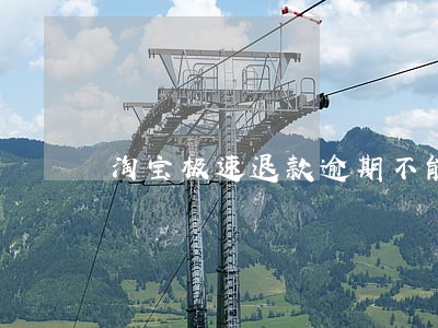 淘宝极速退款逾期不能处理 淘宝极速退款逾期不能处理