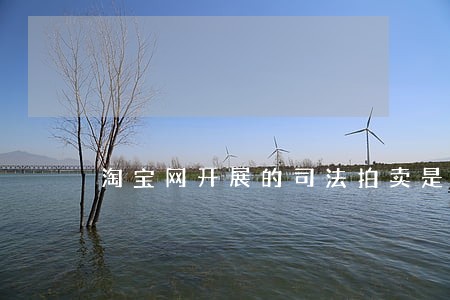 淘宝网开展的司法拍卖是零佣金 淘宝网开展的司法拍卖是零佣金