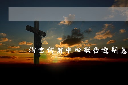 淘宝试用中心报告逾期怎么办 淘宝试用中心报告逾期怎么办