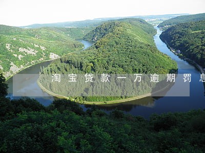 淘宝贷款一万逾期罚息 淘宝贷款一万逾期罚息