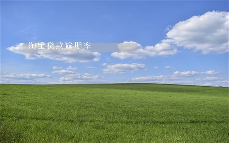 淘宝贷款逾期率 淘宝贷款逾期率