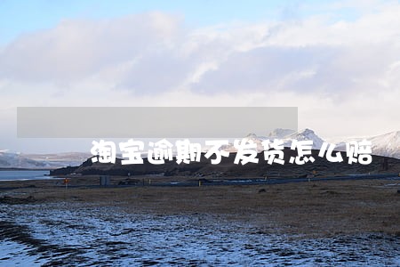 淘宝逾期不发货怎么赔 淘宝逾期不发货怎么赔