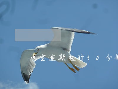 淘宝逾期超时30分钟 淘宝逾期超时30分钟