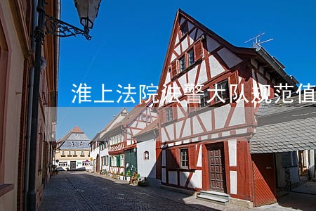 淮上法院法警大队规范值庭获好评