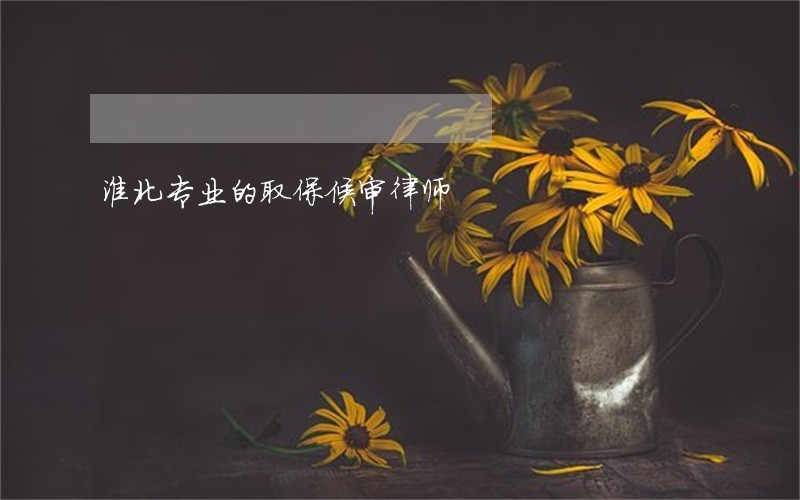 淮北专业的取保候审律师 淮北专业的取保候审律师