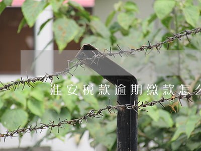 淮安税款逾期缴款怎么 淮安税款逾期缴款怎么