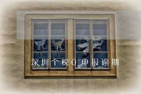 深圳个税0申报逾期 深圳个税0申报逾期