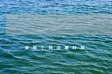 深圳个税逾期时间 深圳个税逾期时间