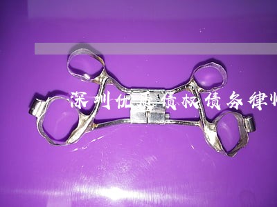 深圳优质债权债务律师收费合理 深圳优质债权债务律师收费合理