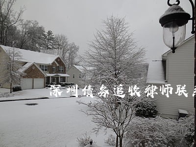 深圳债务追收律师联系方 深圳债务追收律师联系方