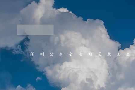 深圳公积金逾期还款怎么办 深圳公积金逾期还款怎么办