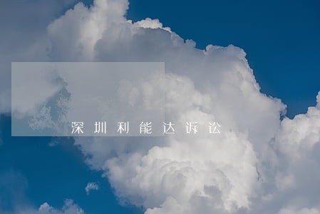 深圳利能达诉讼