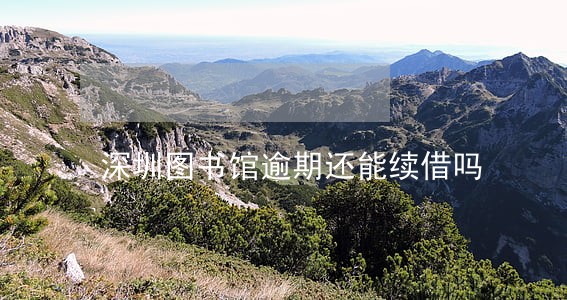 深圳图书馆逾期还能续借吗 深圳图书馆逾期还能续借吗