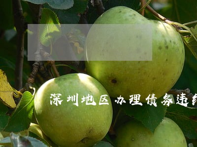 深圳地区办理债务违约案律师找谁 深圳地区办理债务违约案律师找谁