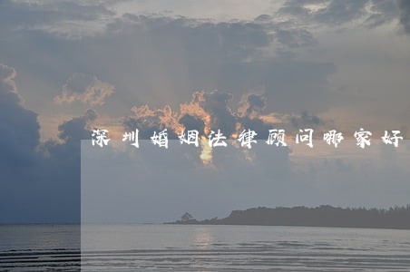 深圳婚姻法律顾问哪家好 深圳婚姻法律顾问哪家好