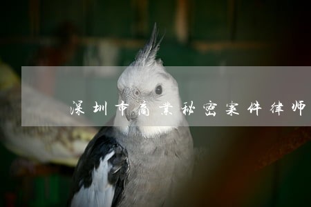 深圳市商业秘密案件律师收费 深圳市商业秘密案件律师收费