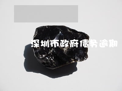 深圳市政府债务逾期 深圳市政府债务逾期