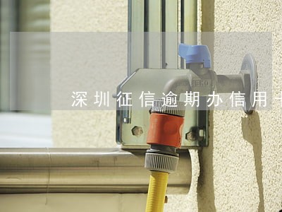 深圳征信逾期办信用卡