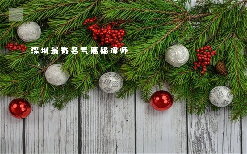 深圳最有名气离婚律师 深圳最有名气离婚律师