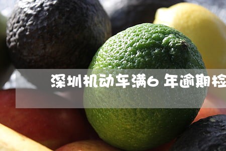 深圳机动车满6年逾期检验 深圳机动车满6年逾期检验